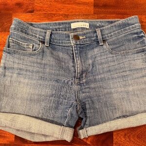 LOFT Denim Shorts Medium Wash Cuffed or Uncuffed Size 26